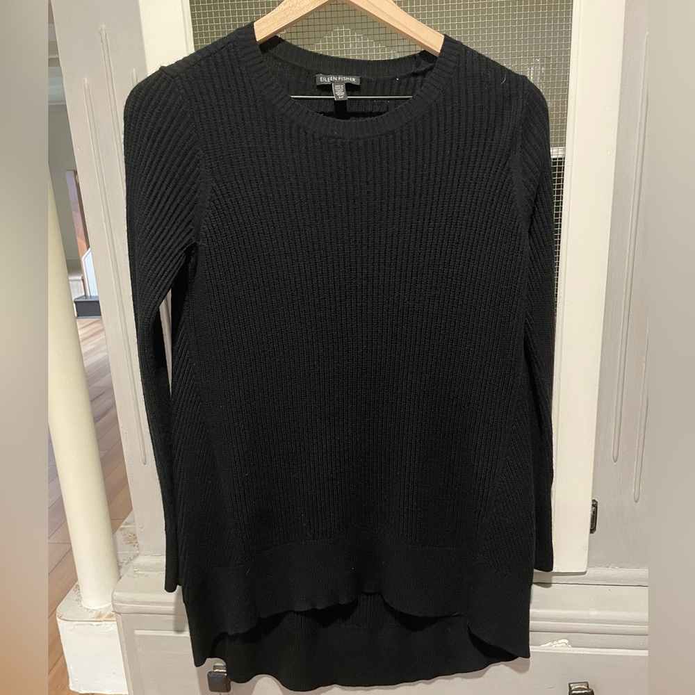 Eileen Fisher Ribbed Sweater, Size Small